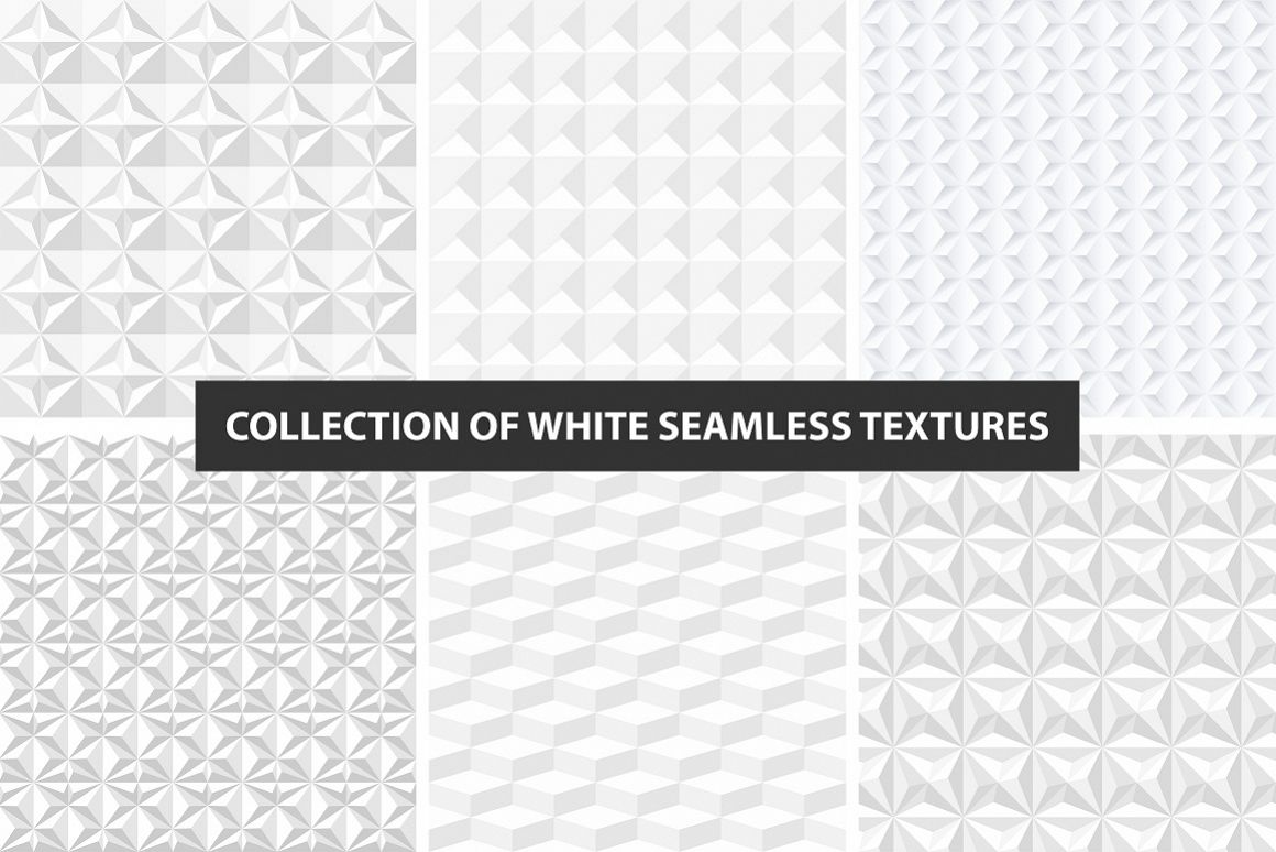 White decorative seamless textures example image 1