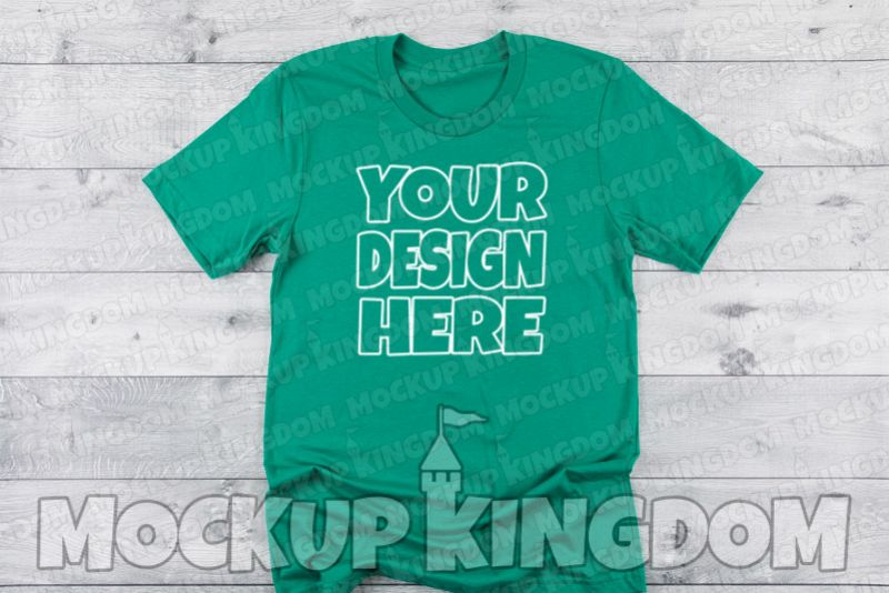 Unisex Crew Neck Shirt Mockup, Bella Canvas Mockup example image 1