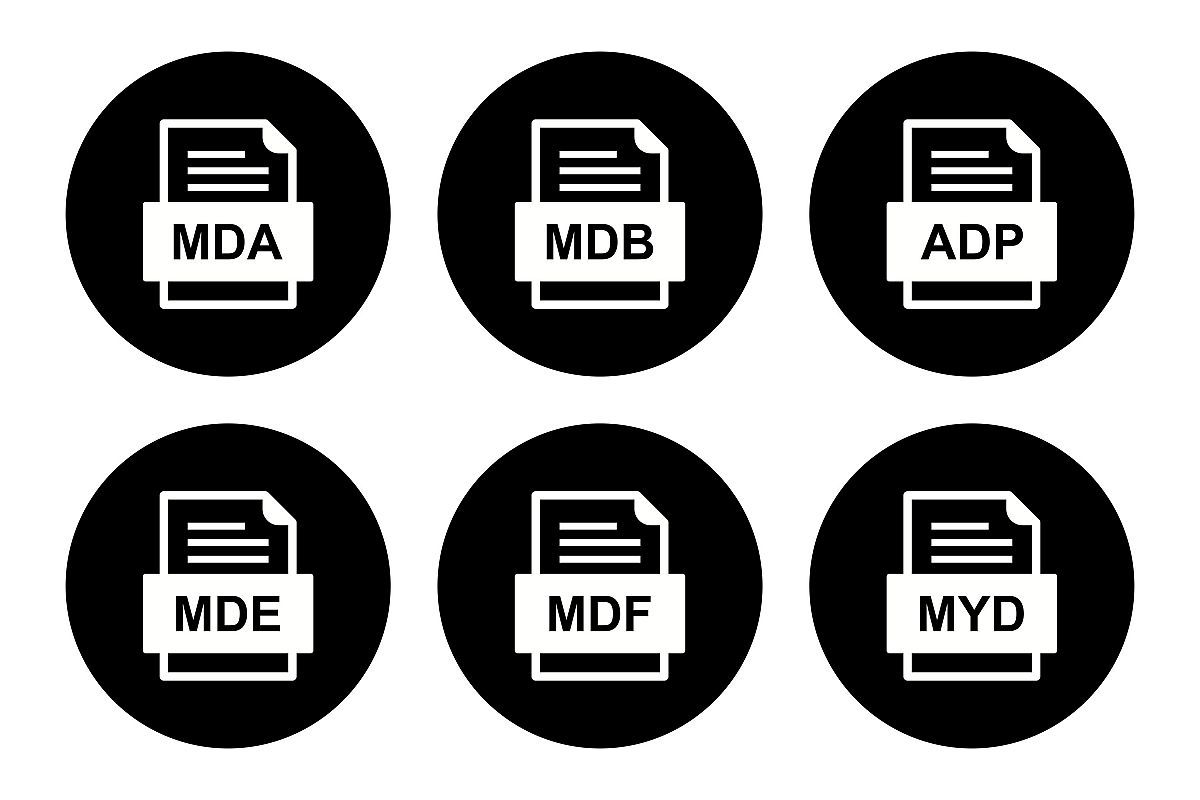 Set Of File Formats Icons example image 1