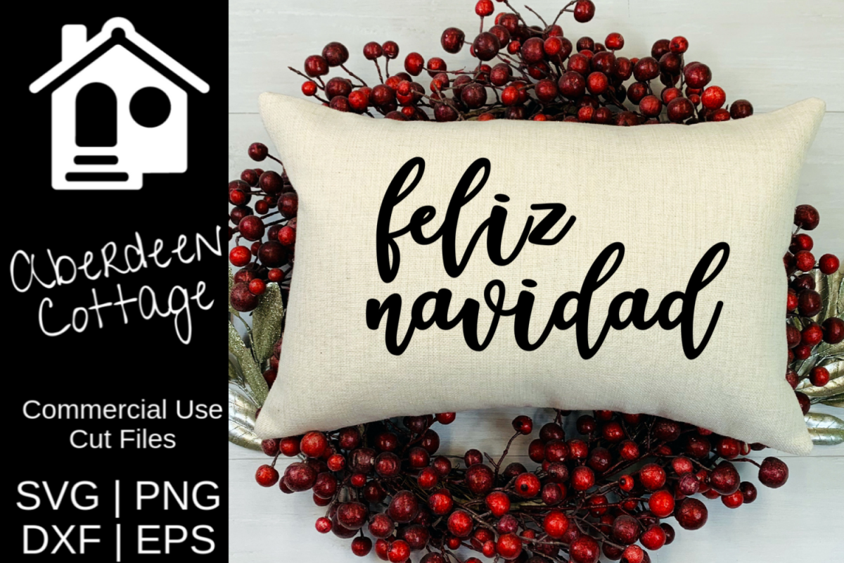 Feliz Navidad SVG example image 1