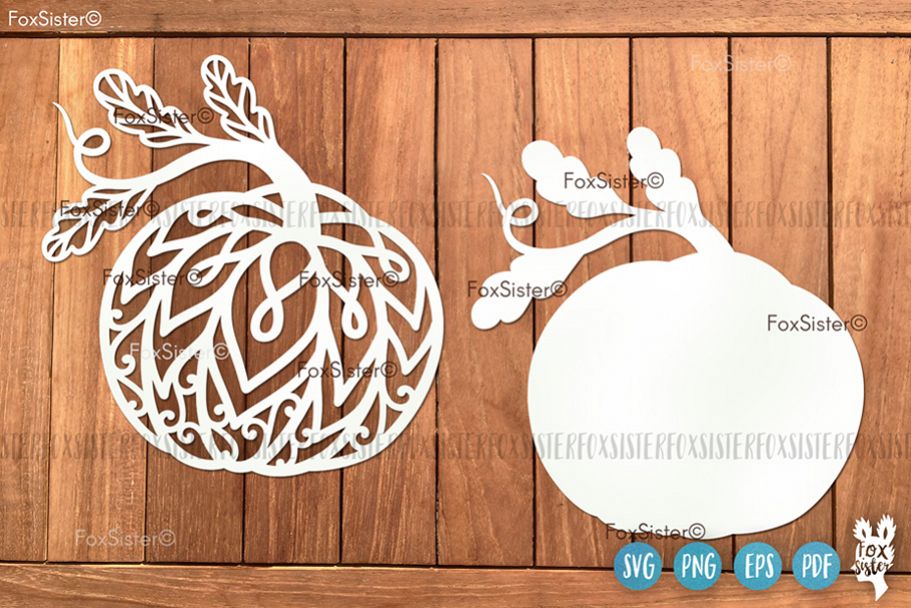 Pumpkin Svg Clipart Vector Cut File, Fall Svg, Halloween Svg example image 1