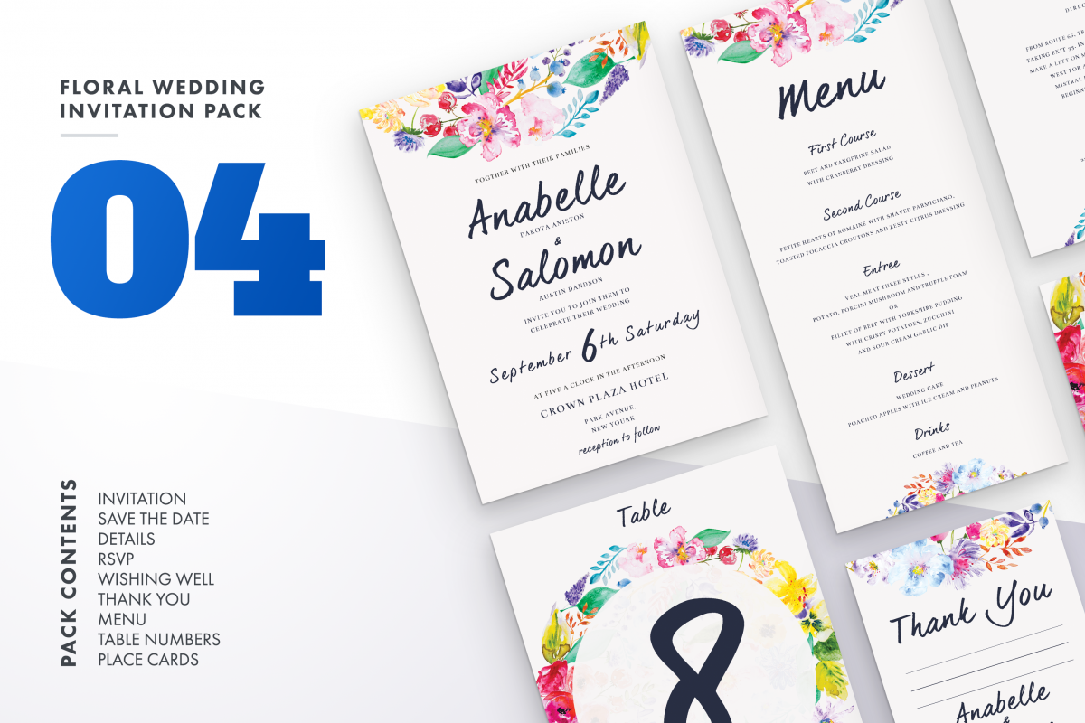 Flower Wedding Invitation Suite Vol.4 / Save Date / Bride example image 1