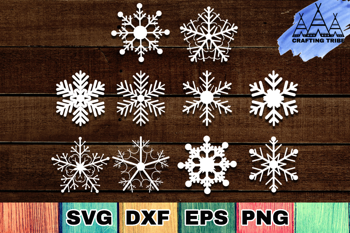 Snowflakes SVG Cut Files Pack example image 1