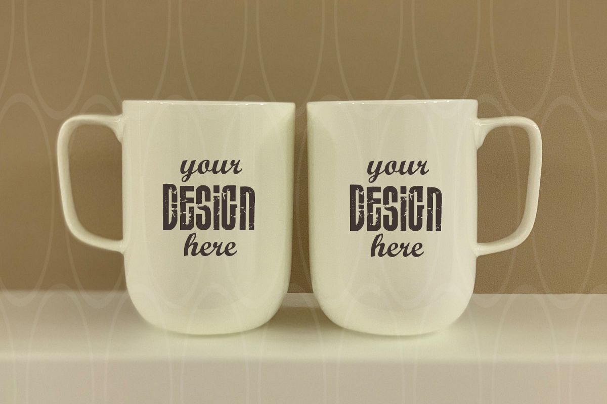 Blank Coffee Glass Cup Mockup Mug Photo Graphic example image 1