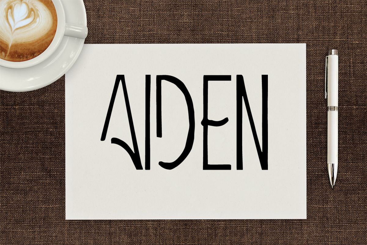 Aiden Art-Deco Font example image 1