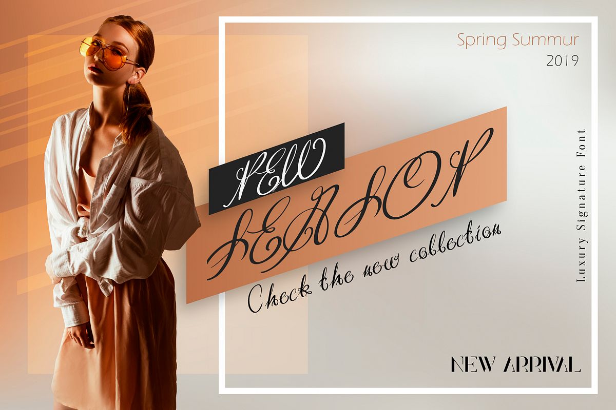 Efeymen Luxury Signature Font example image 1