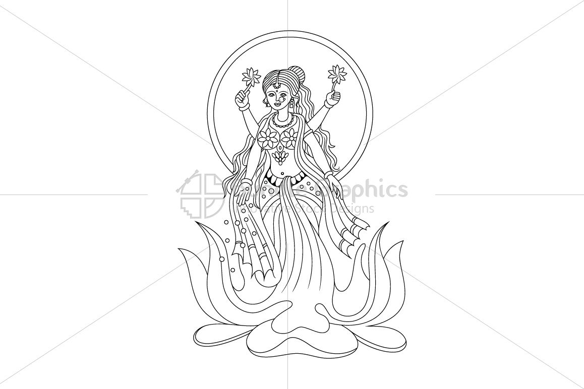 15+ Best New Drawings Of Goddess Lakshmi | Armelle Jewellery