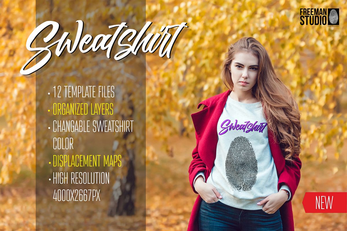 Sweatshirt Mock-Up Vol 3 example image 1