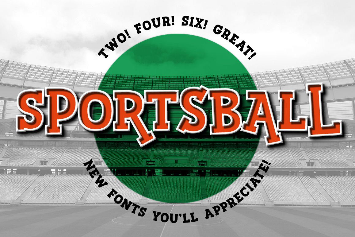 Sportsball - fun font with alternates! example image 1