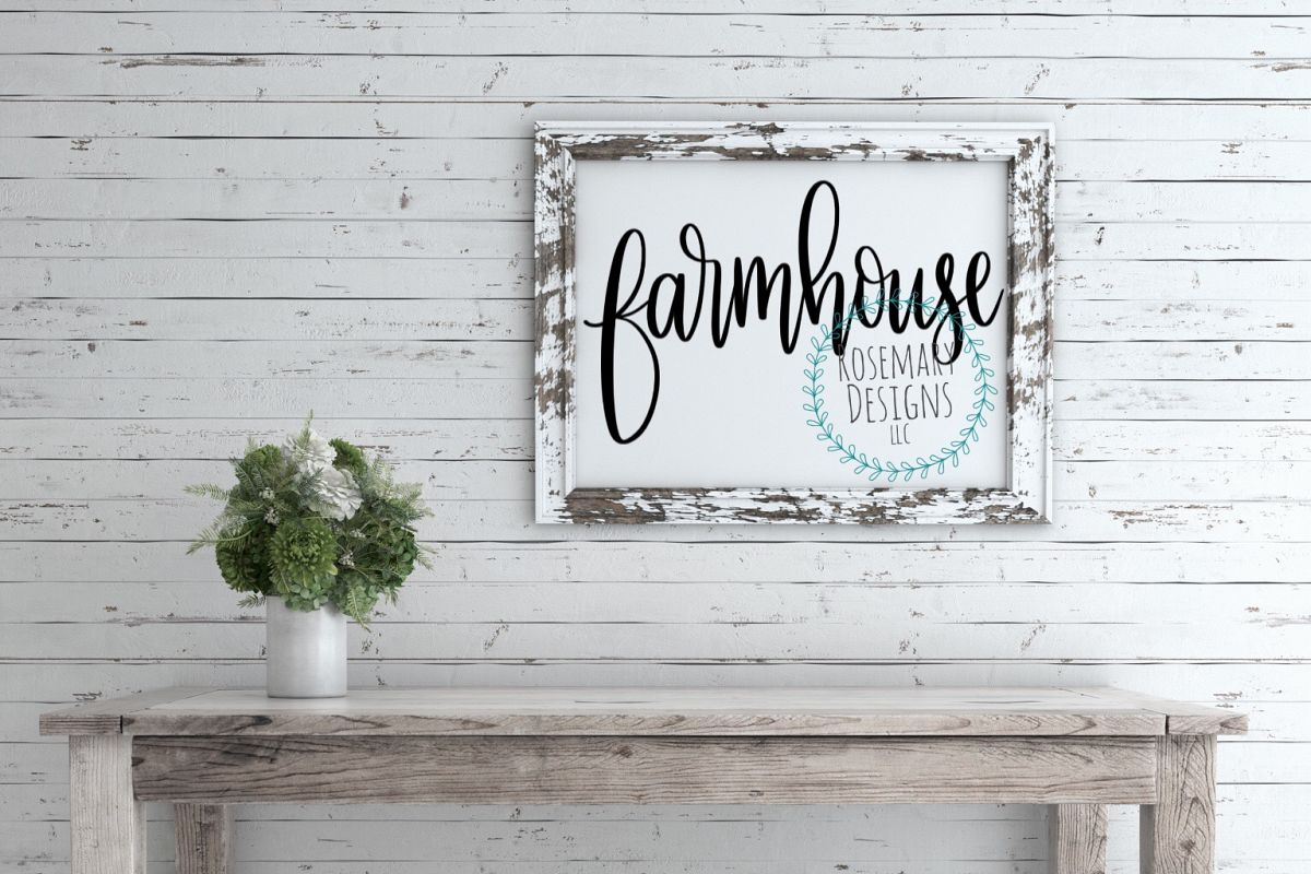 Farmhouse - Hand lettered SVG example image 1