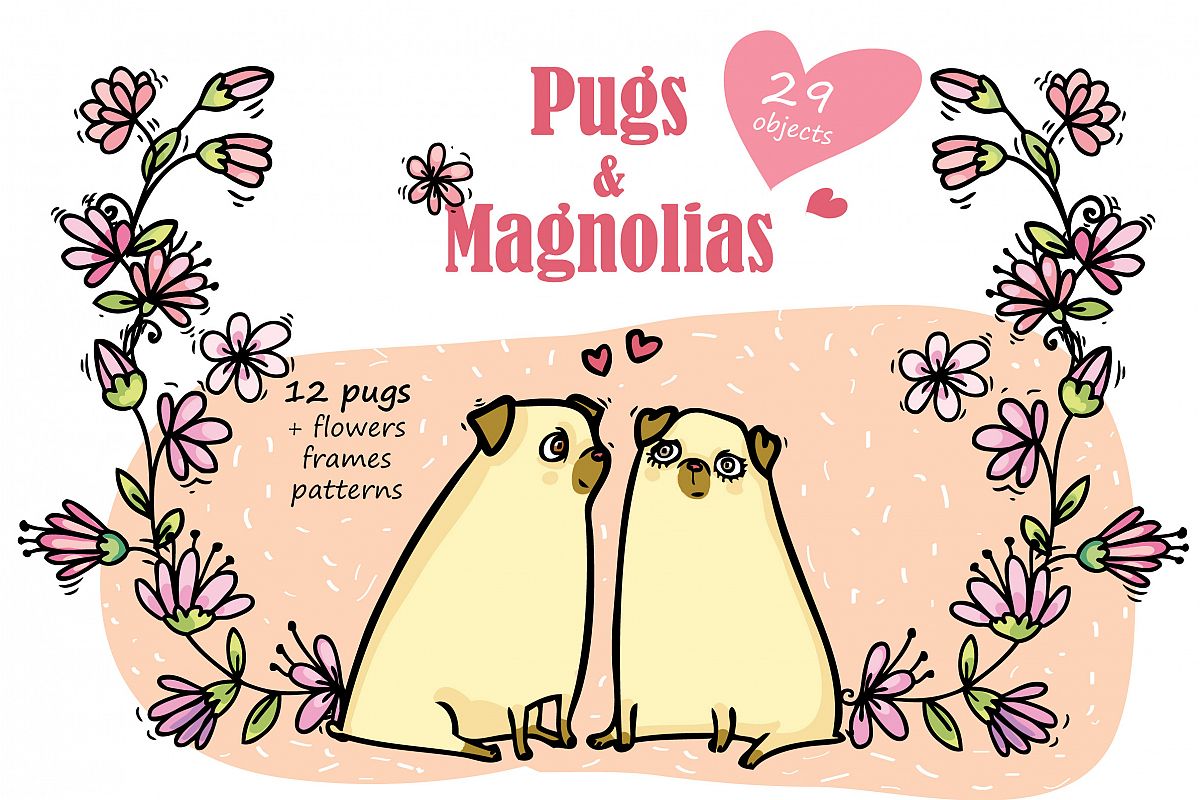Pugs&Magnolias 29 elements example image 1