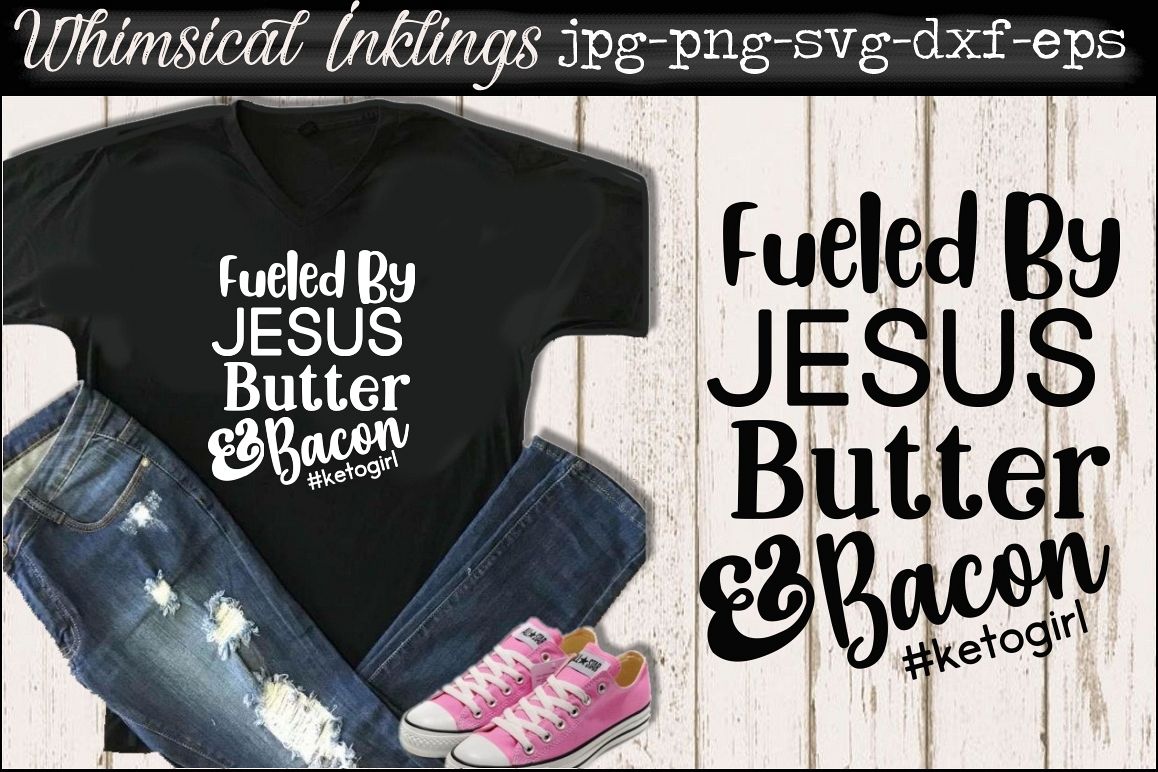 Jesus Butter and Bacon SVG example image 1