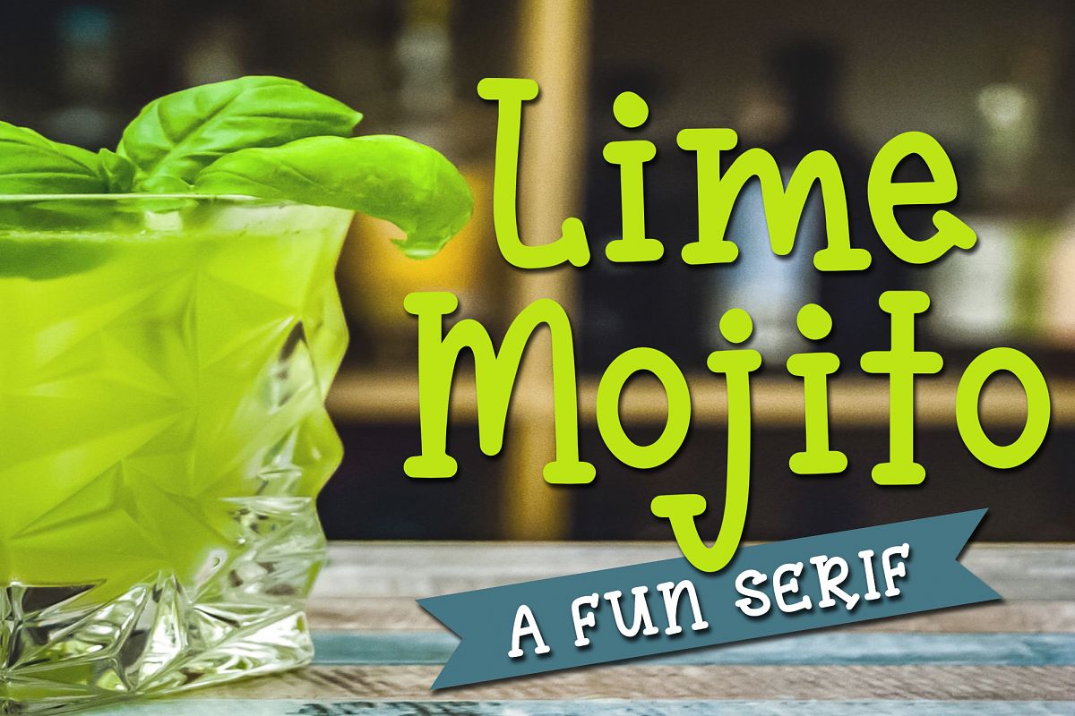 Lime Mojito - A Fun Serif Font example image 1