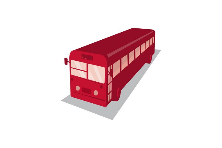 vintage shuttle bus coach retro example image 1