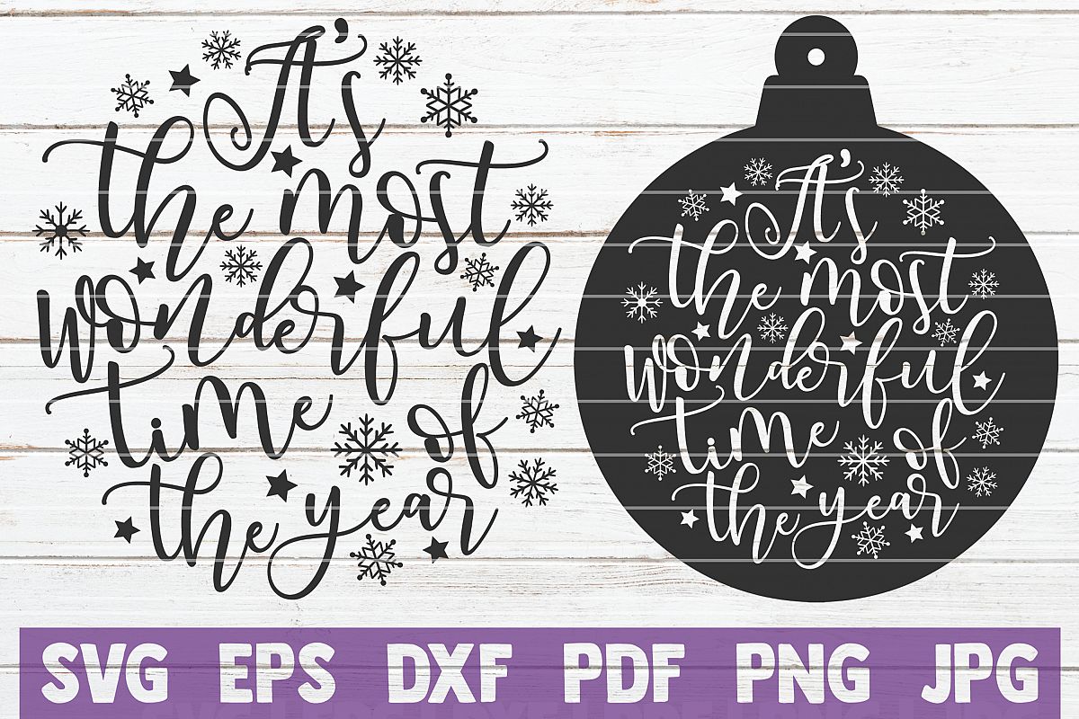 Its The Most Wonderful Time Of The Year SVG Cut File example image 1