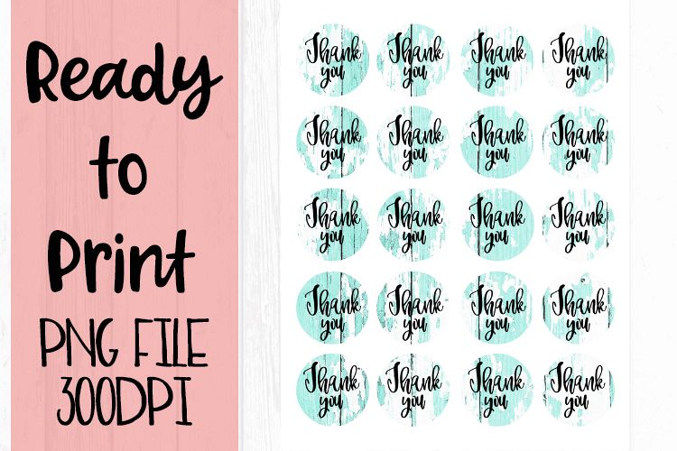 Thank You Printable Stickers example image 1