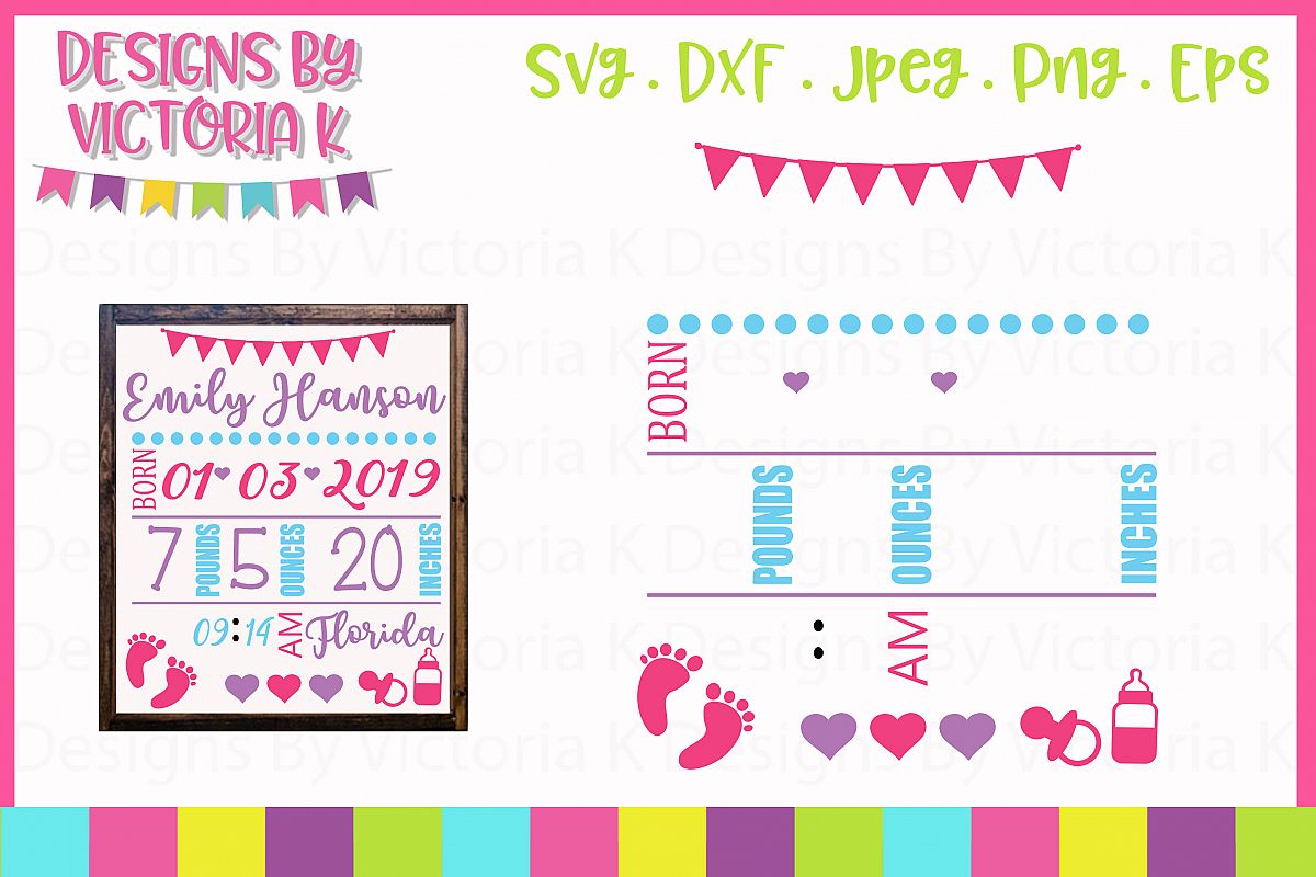 Free Free 242 Baby Birth Announcement Template Svg SVG PNG EPS DXF File