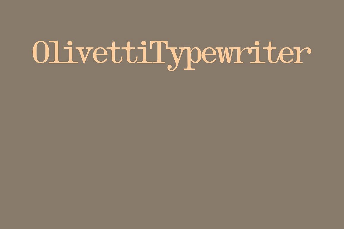 Olivetti Typewriter example image 1