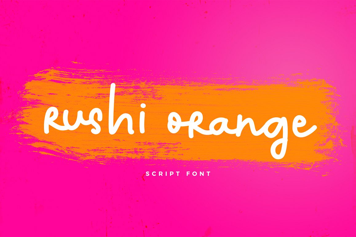 Rushi Orange Font example image 1