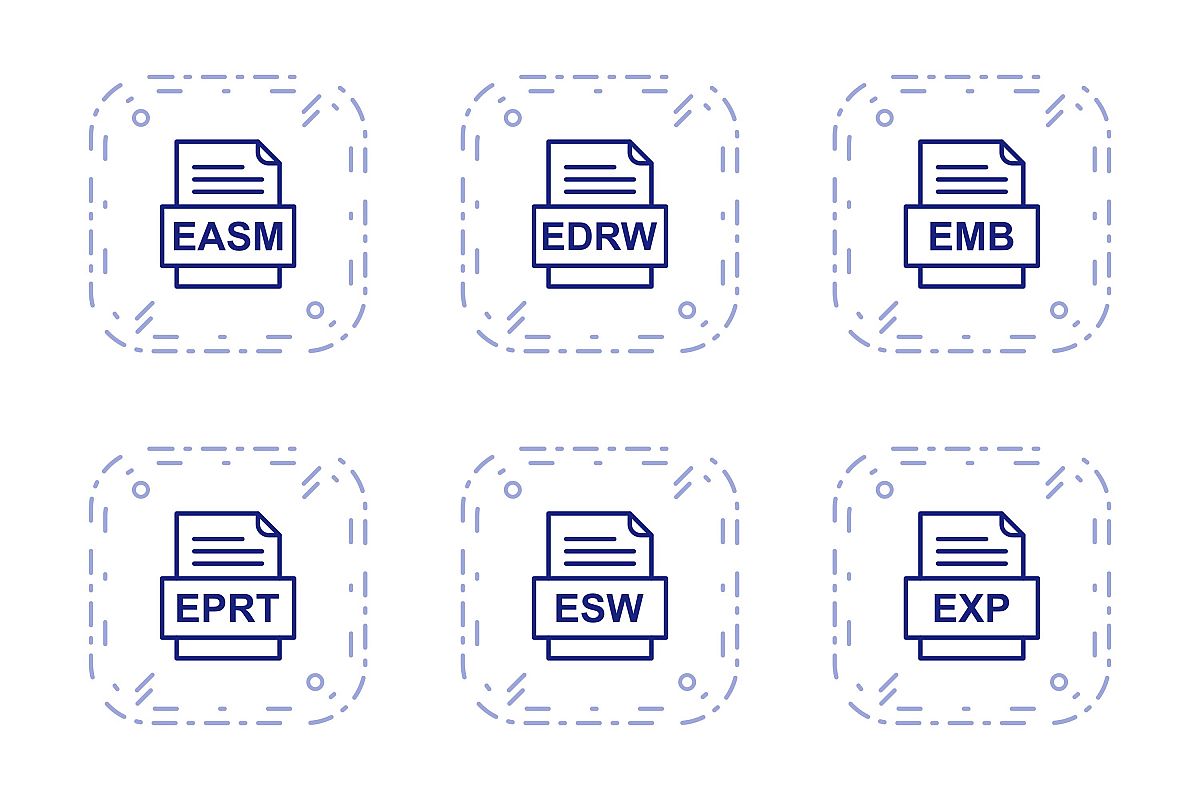 Set Of File Formats Icons example image 1