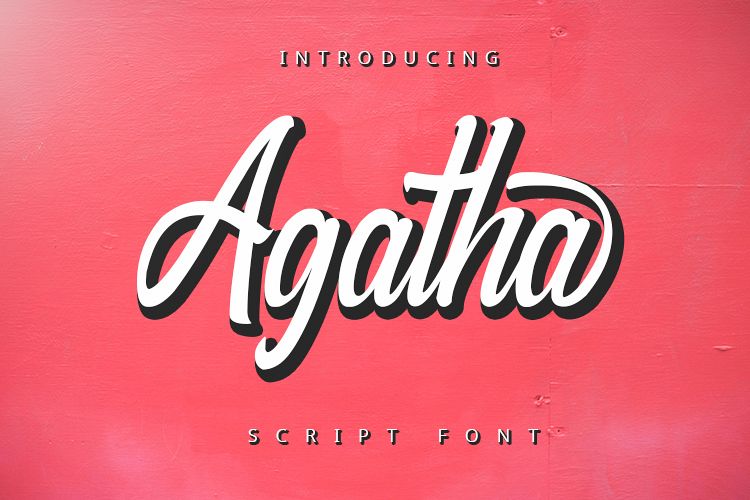 Agatha - Script Font example image 1