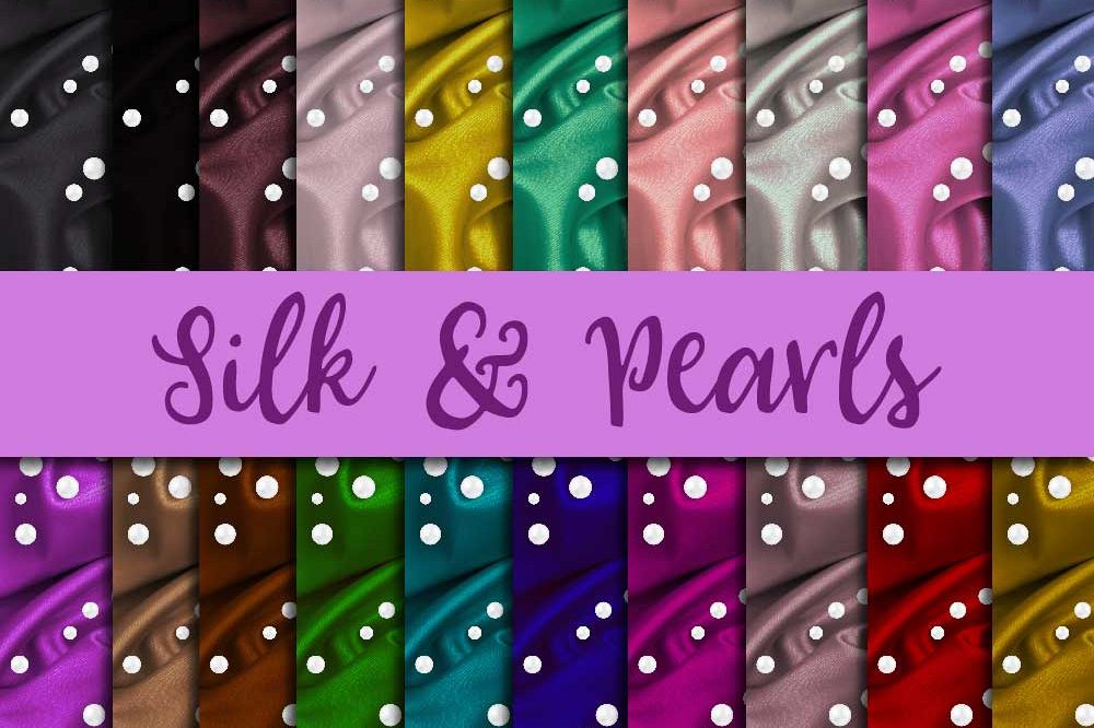 Silk & Pearls Digital Paper example image 1