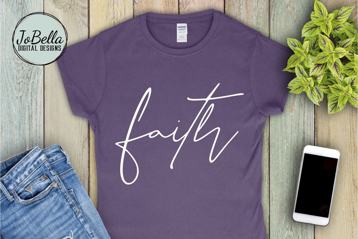 Faith SVG and Printable - Spiritual Motivational Design example image 1