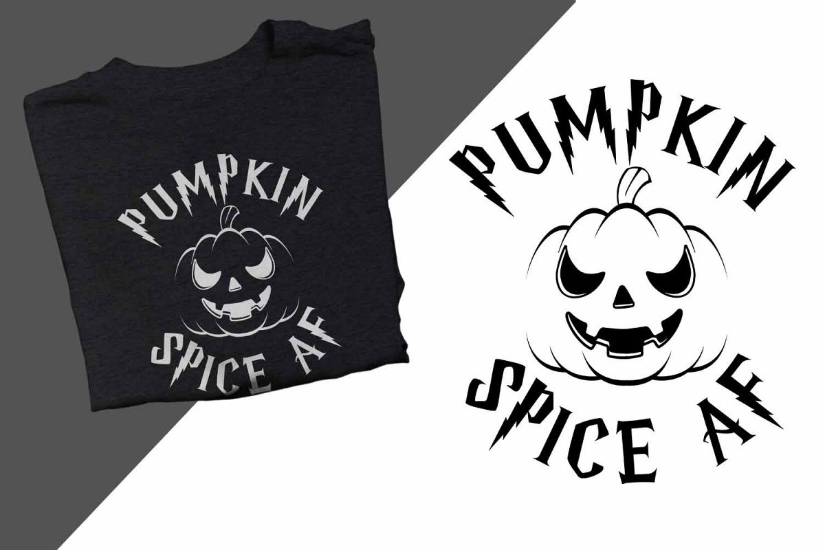 Pumpkin Spice AF Halloween Printable example image 1
