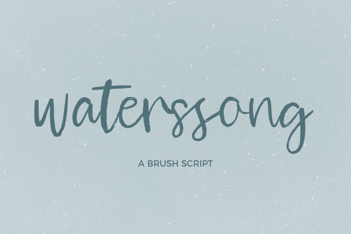 Waterssong Brush Script example image 1