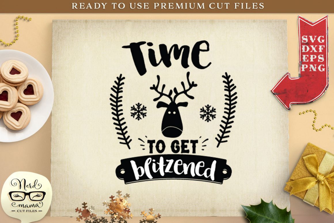 Time to get blitzened SVG Cut File example image 1