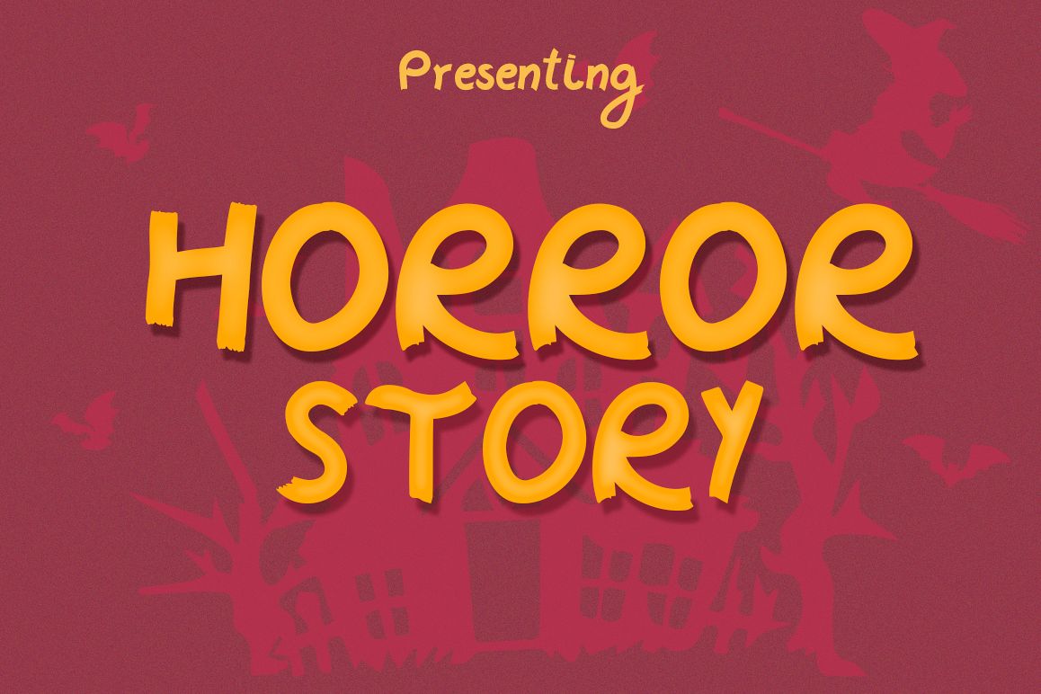 Horror Story Font - A Spooky Brush Font example image 1
