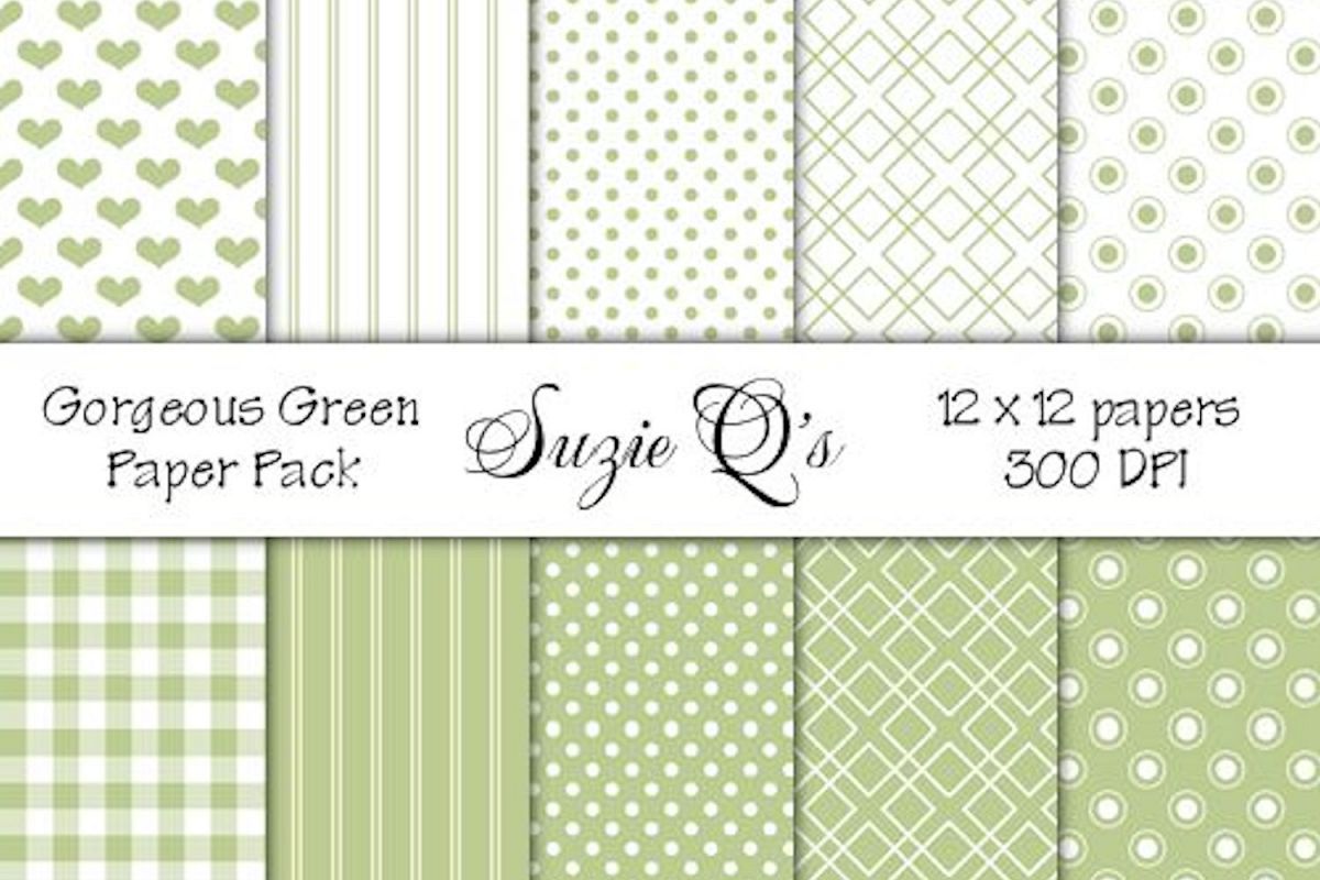 Gorgeous Green Paper Pack example image 1