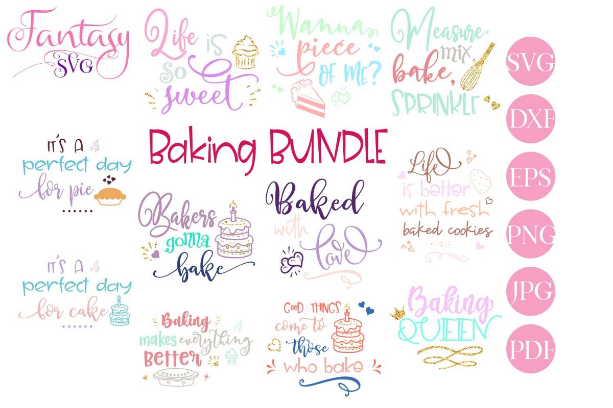 Baking BUNDLE - svg cut files example image 1