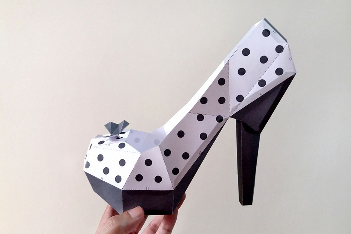 DIY Polka Dots Belly - 3d papercrafts example image 1