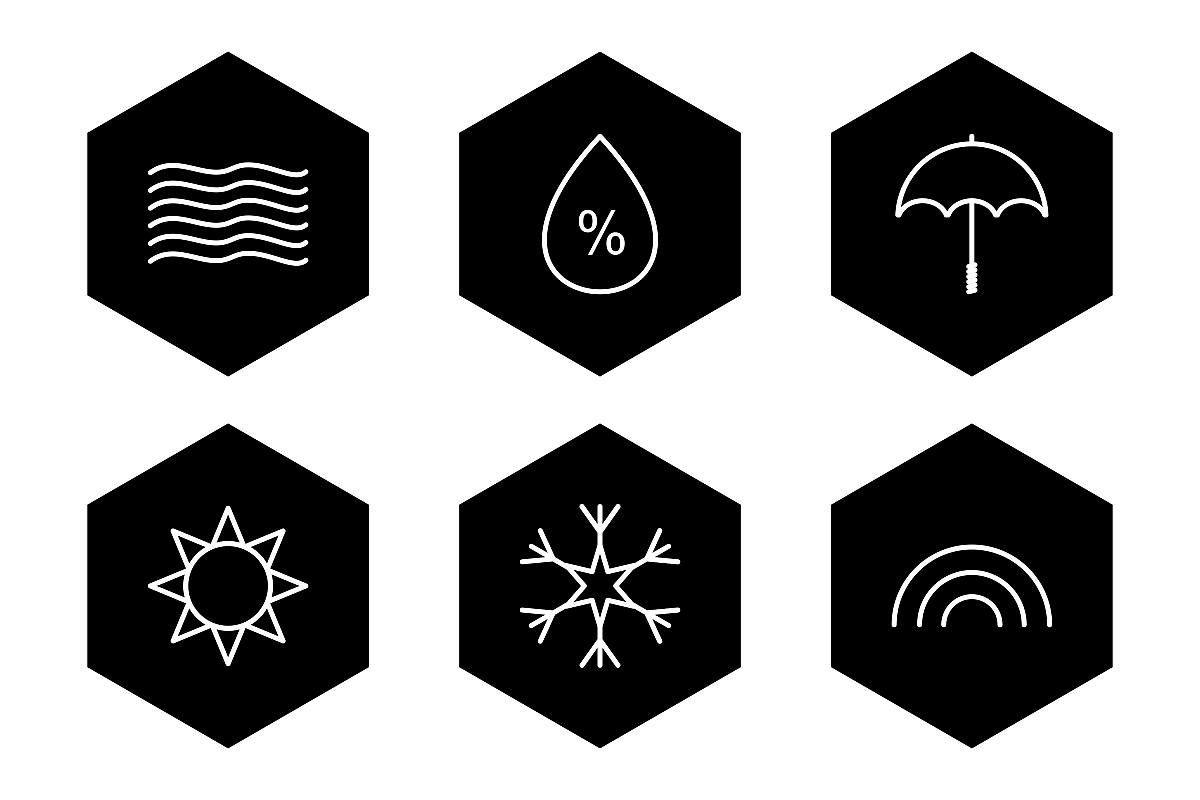 Set Of Weather And Season Icons example image 1