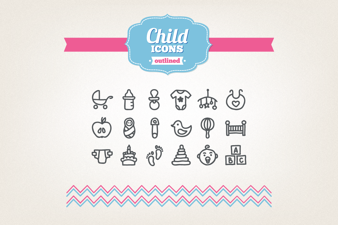 Hand Drawn Child Icons example image 1