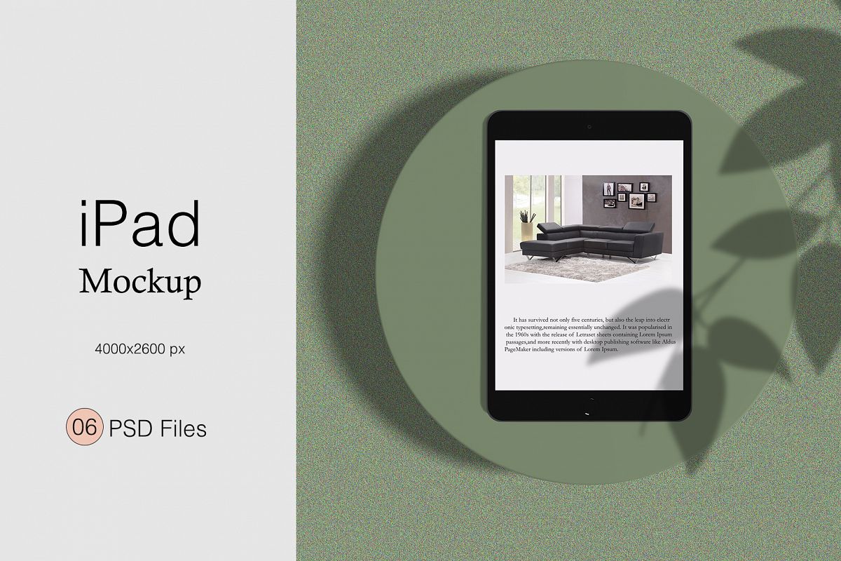Minimal iPad Mockup example image 1