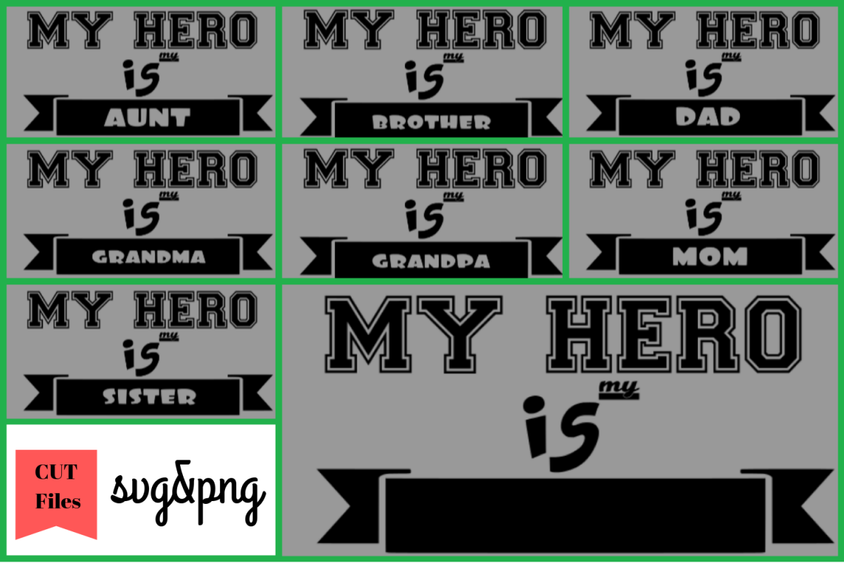 My Hero SVGs & PNGs - 9 | Just For 1.5$ Only example image 1