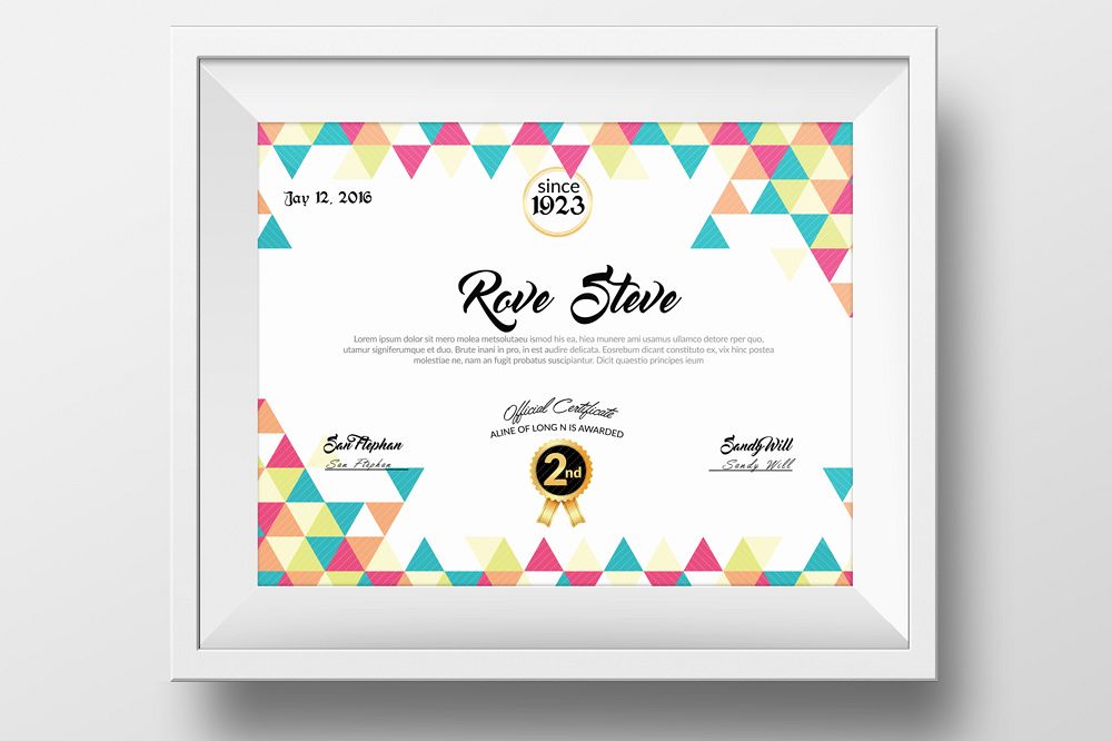 Clean Diploma Certificate Template example image 1