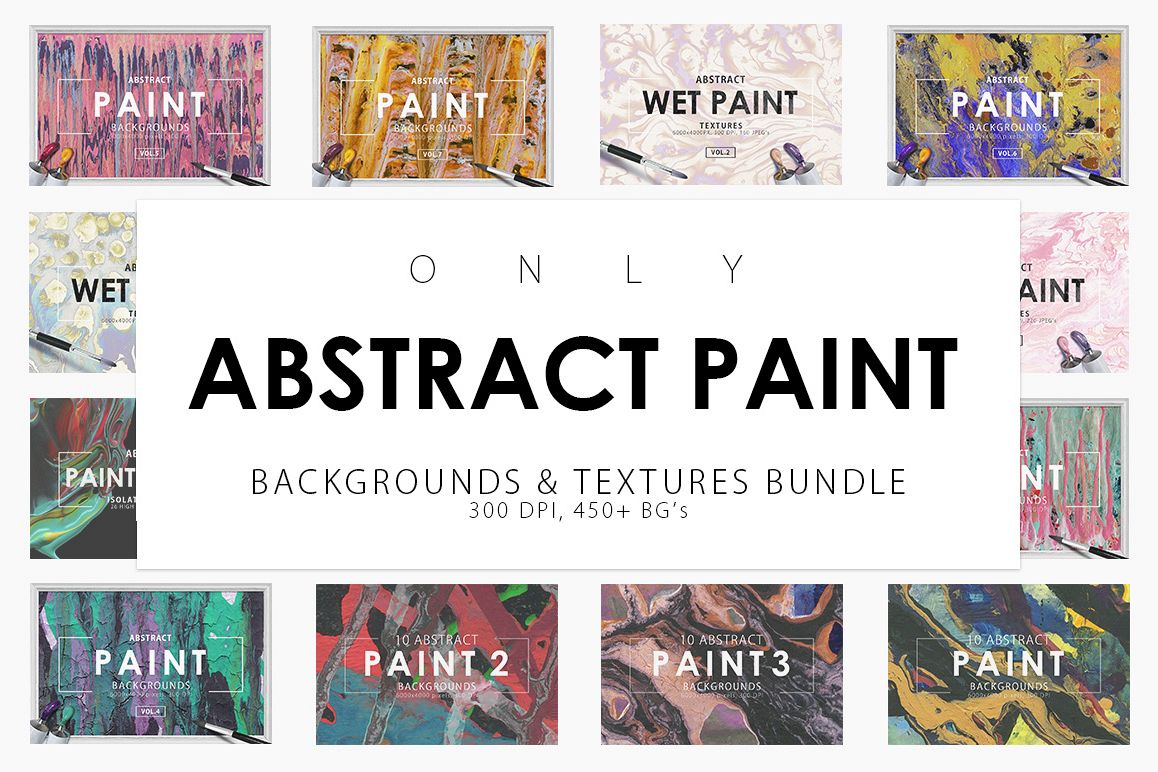 Only Paint Backgrounds Bundle example image 1