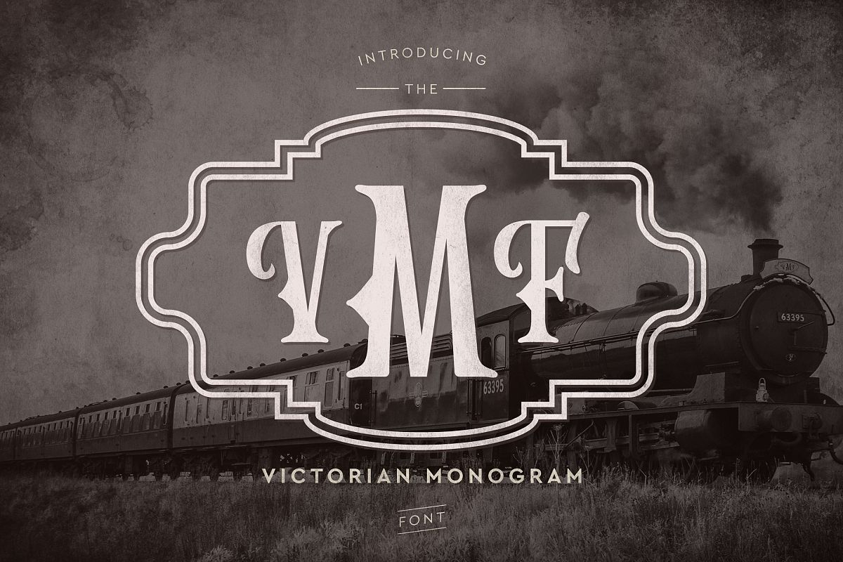 Victorian Monogram Font example image 1