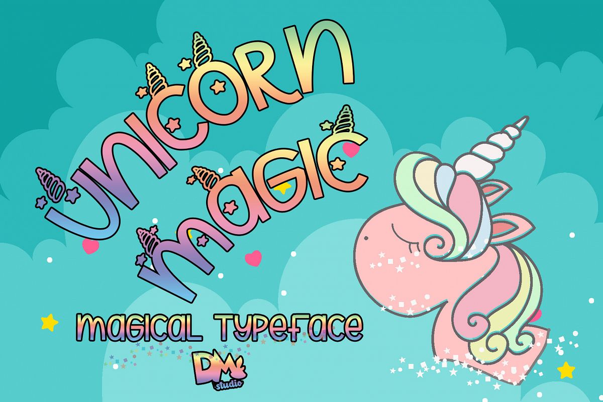 Unicorn Magic - Magical Typeface example image 1