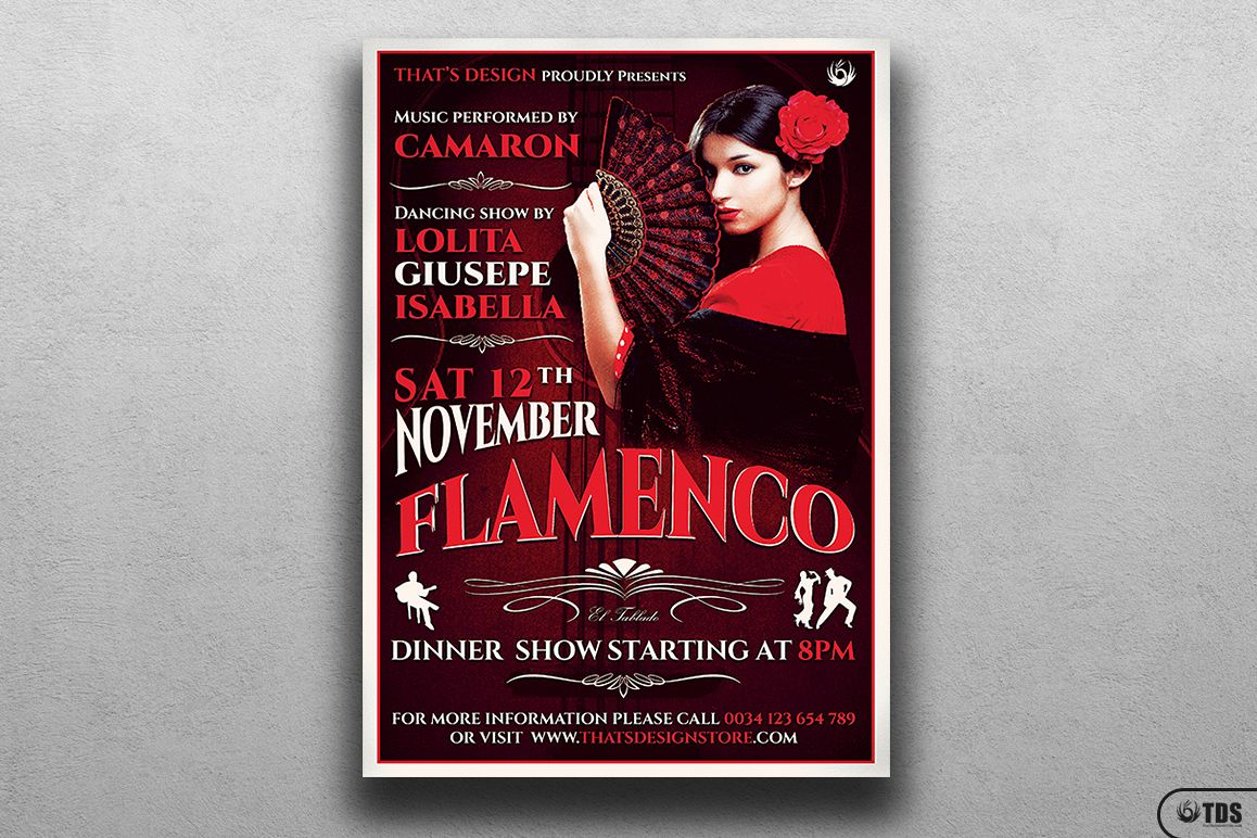 Flamenco Flyer Template V2 example image 1