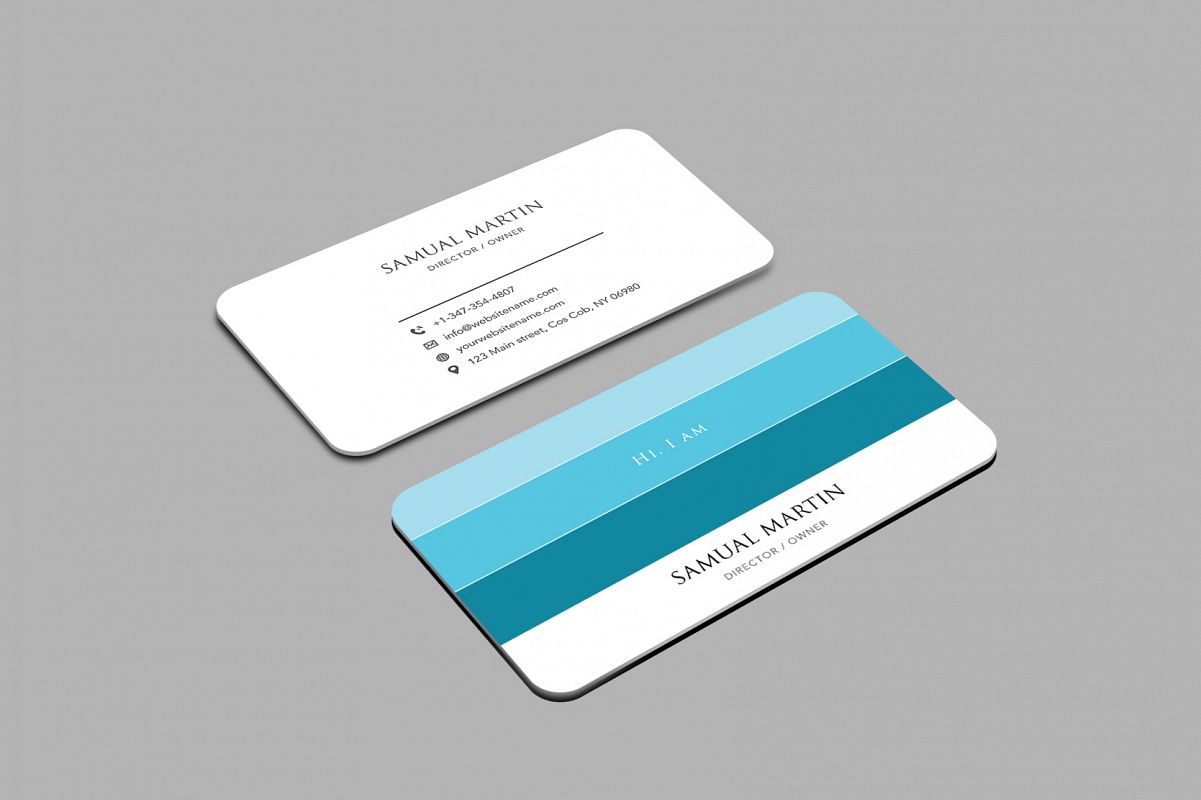 Beautiful Colours Modern Art Business Card example image 1