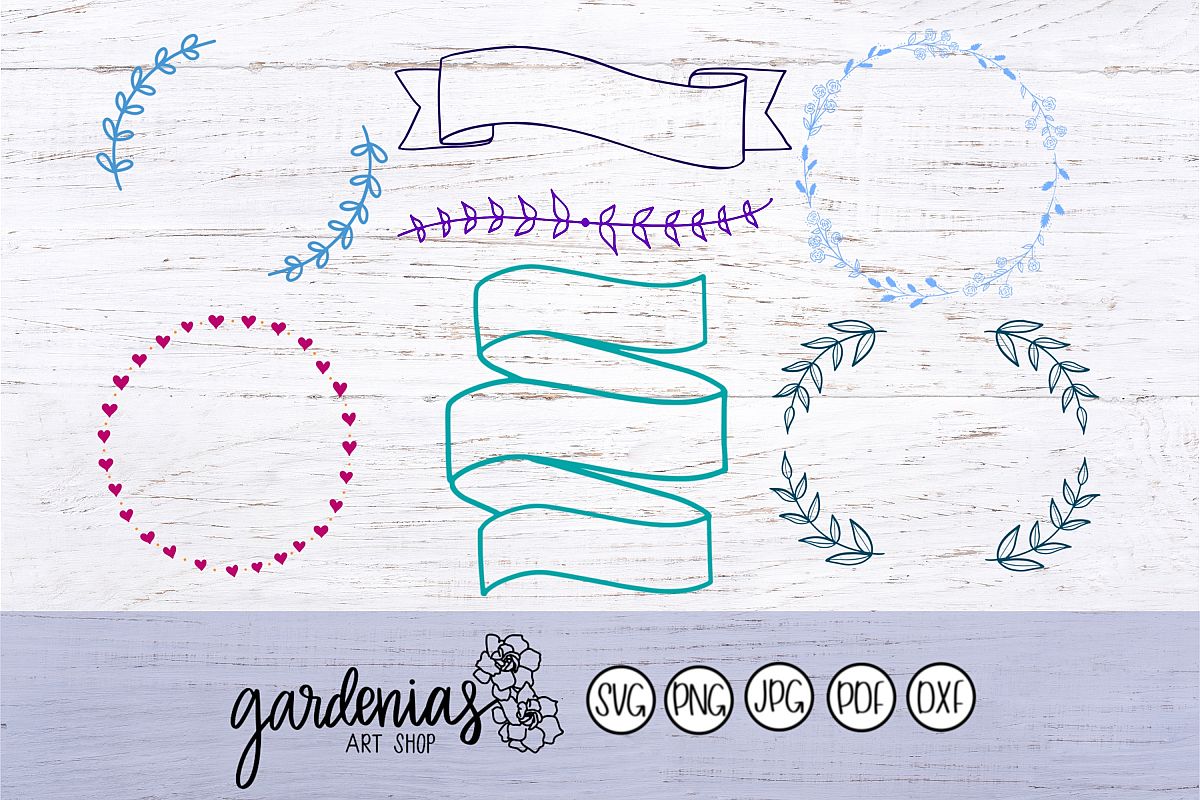 Laurel Wreath Banner Mini Bundle example image 1
