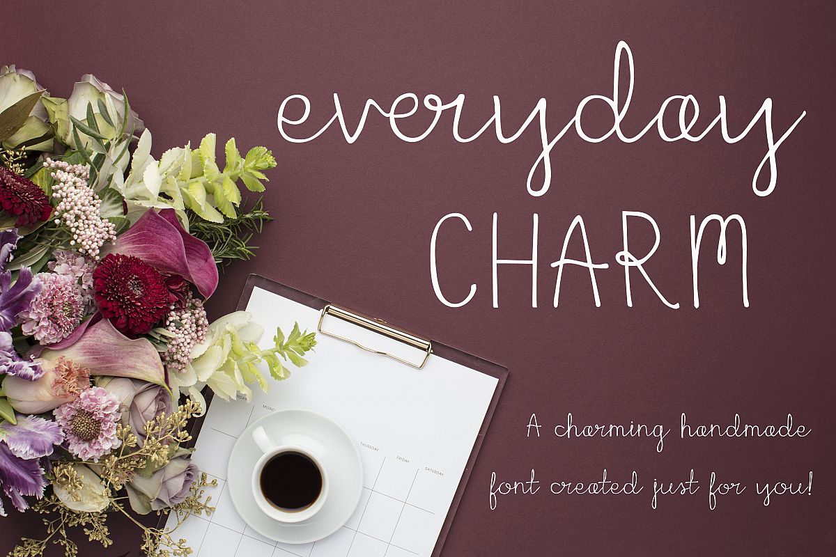 Everyday Charm Script Font example image 1
