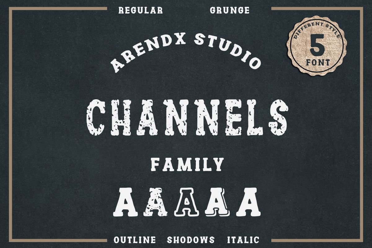 Channles - Family Vintage Font example image 1