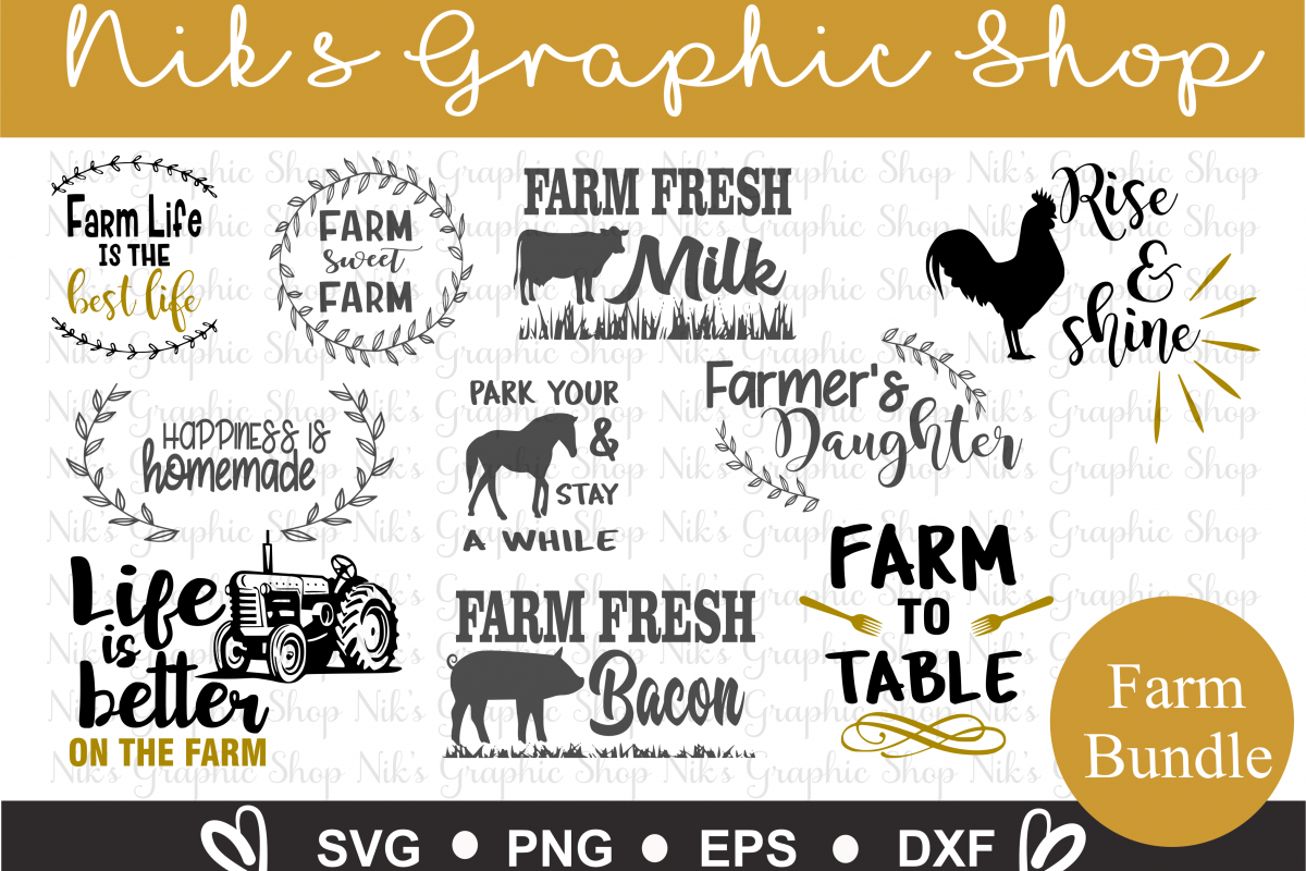 Farm Svgs, Farmers Svgs, Farmers Daughter Svg, Farm sweet example image 1