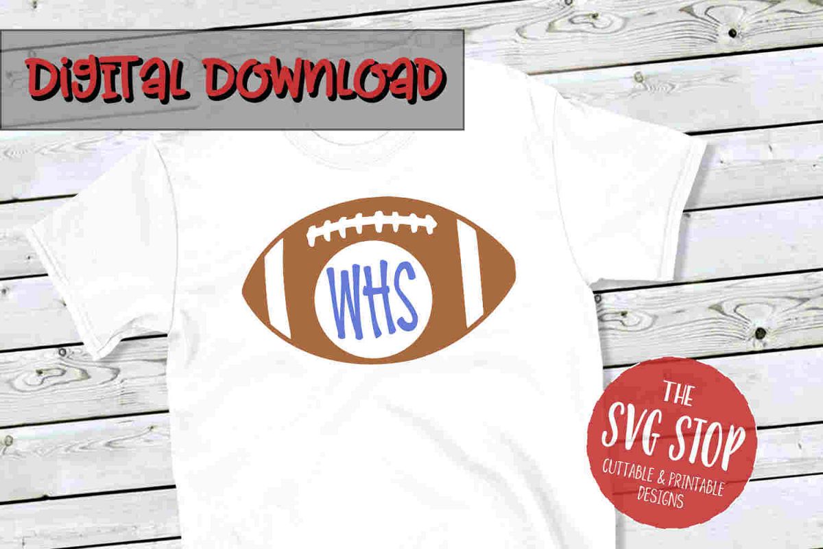 Football 2 -SVG, PNG, DXF example image 1