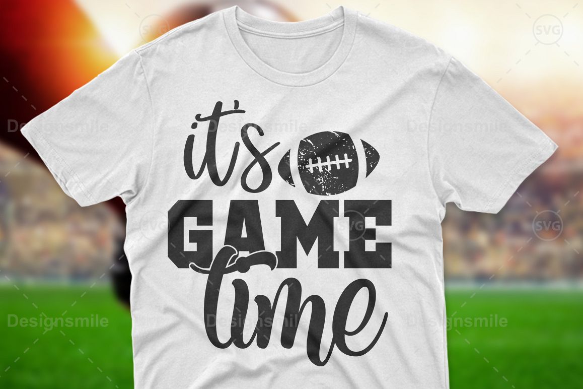 It's Game Time SVG DXF PNG EPS Cutting Files example image 1